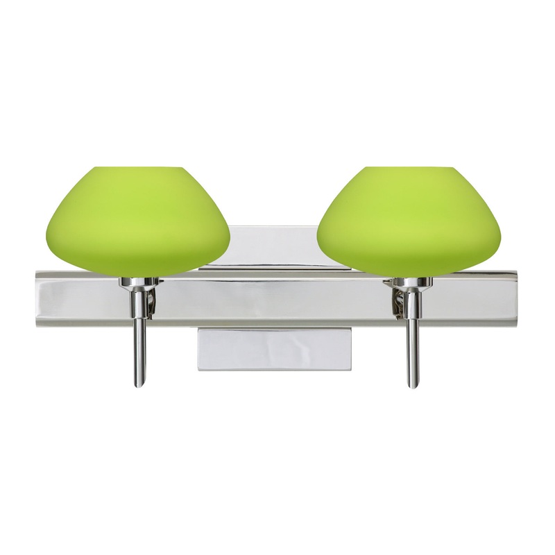 Besa 2SW-541035-CR-SQ Peri Two Light Wall Sconce Chrome (Discontinued)