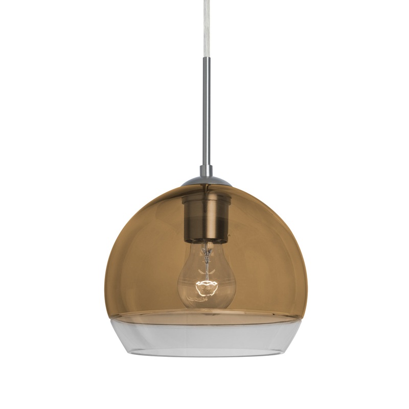 Besa J-ALLY8AM-SN Ally One Light Pendant Satin Nickel