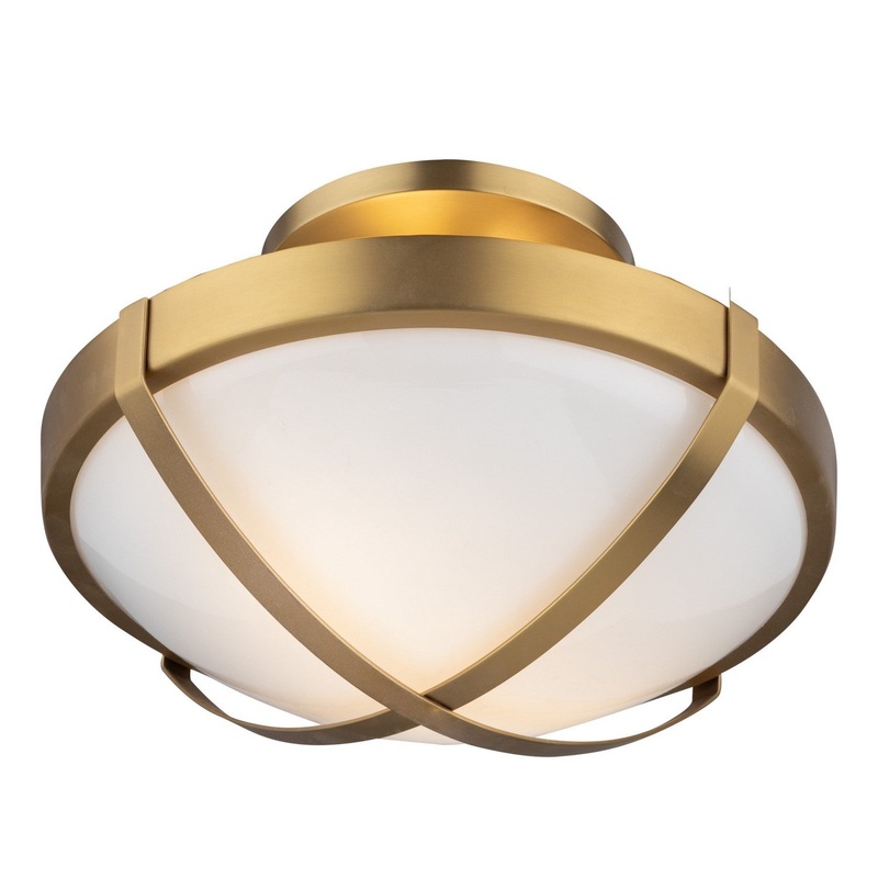Cara Ceiling Light Fixture – Brushed Brass