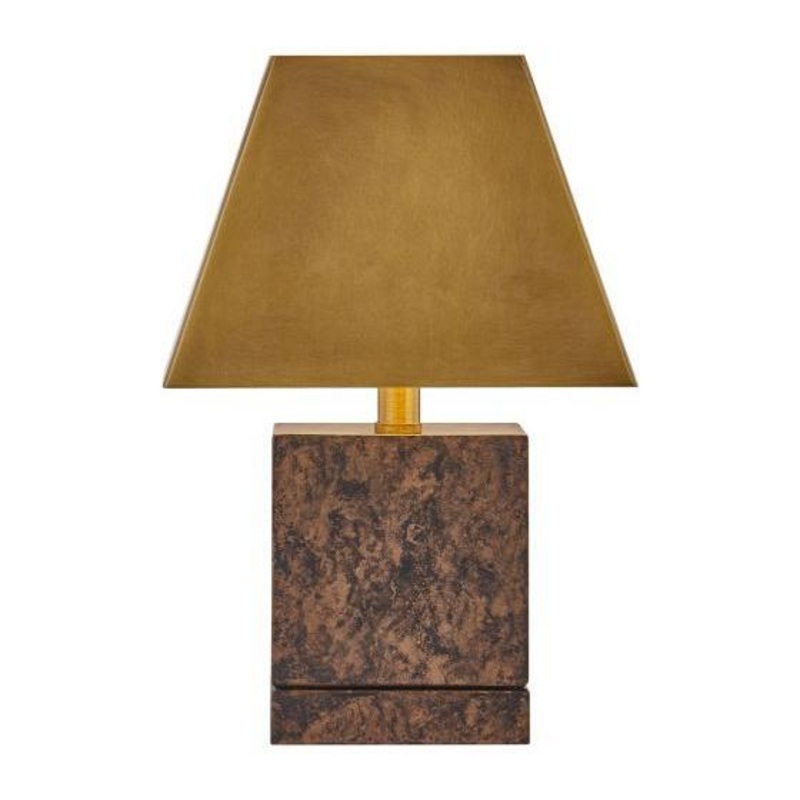 Cora 1-Light Portable Rechargeable LED Table Lamp Brass