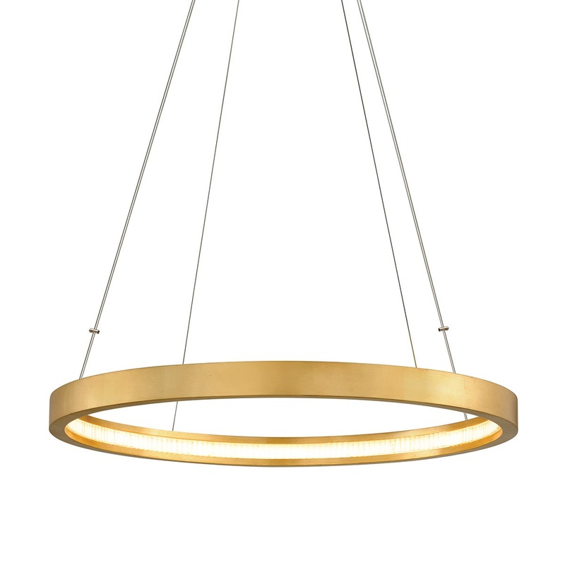 Corbett Lighting 284-42-GL Jasmine LED Chandelier Gold Leaf
