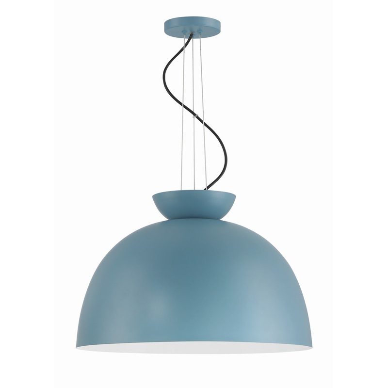 Craftmade 59192-DB Ventura Dome One Light Pendant Dusty Blue