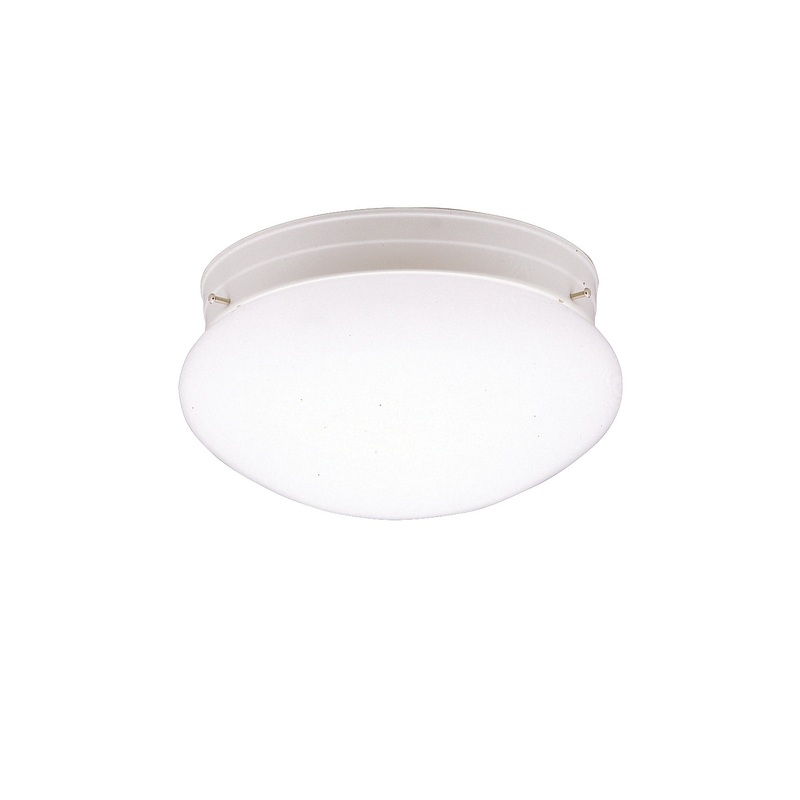 Kichler 208WH One Light Flush Mount, White
