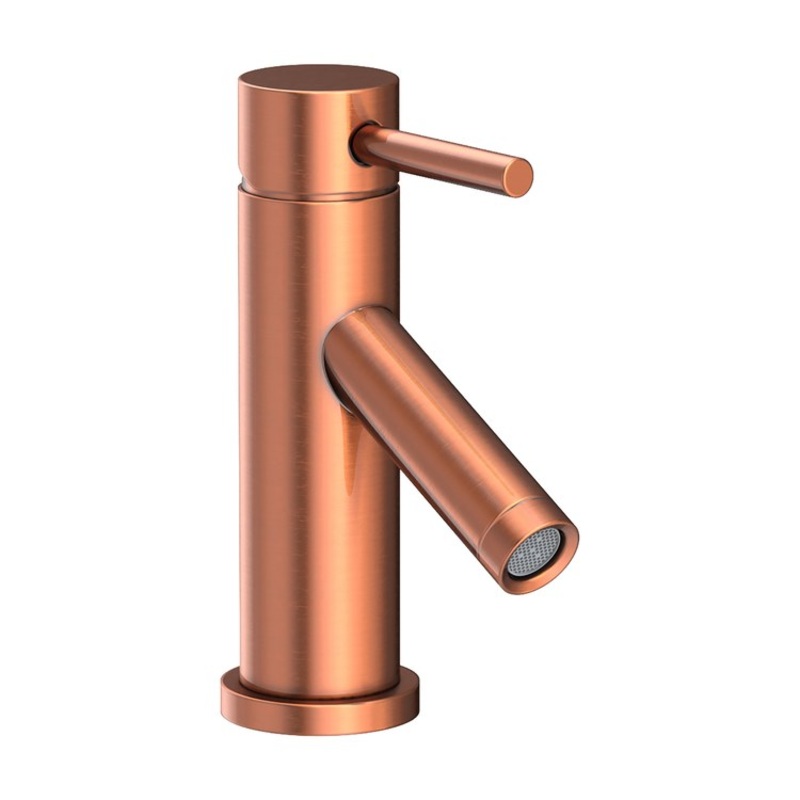 Lavatory Faucet East Linear 1 Lever ADA Antique Copper 1.2 Gallons per Minute Brass Spout Height 2-3/5 Inch
