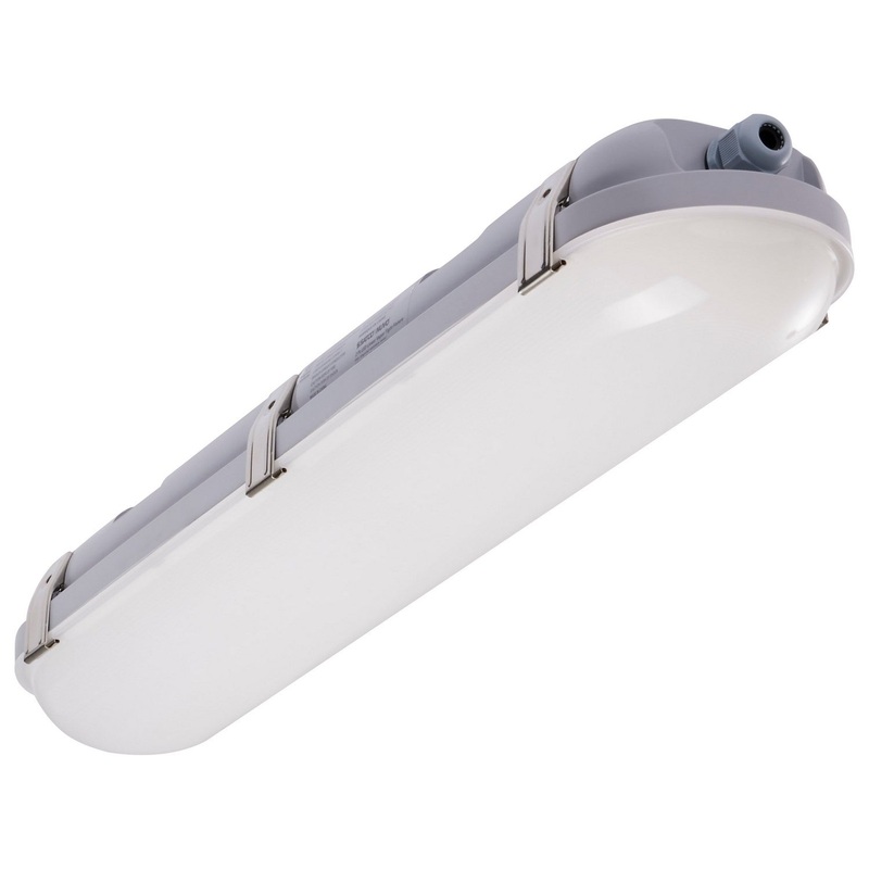 LED Vapor Proof Linear Fixture in Gray Finish by Nuvo Lighting