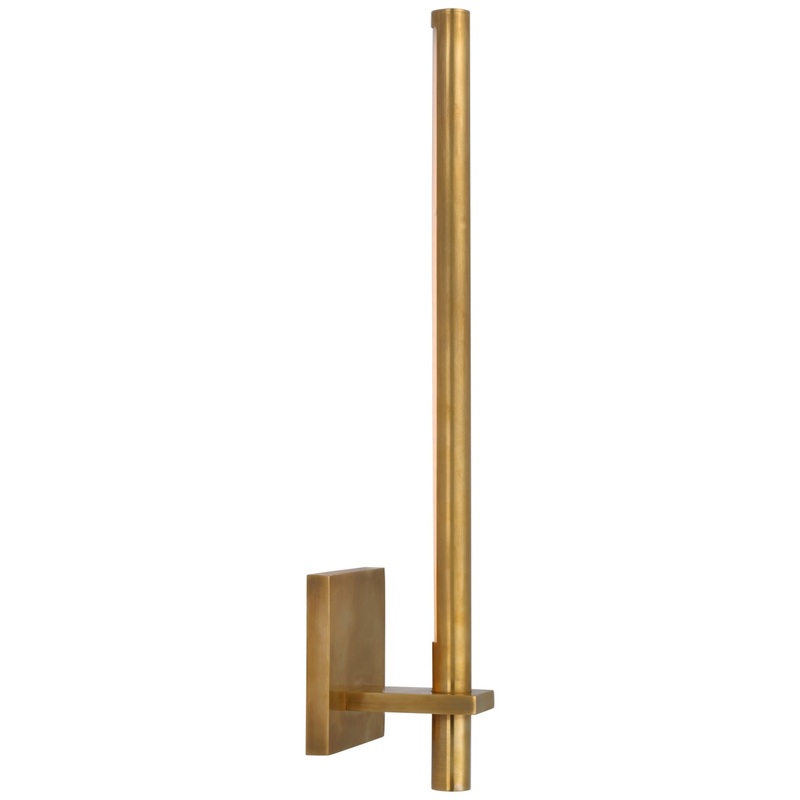 LED Wall Sconce from the Axis Collection in Antique-Burnished Brass Finish by Visual Comfort Signature