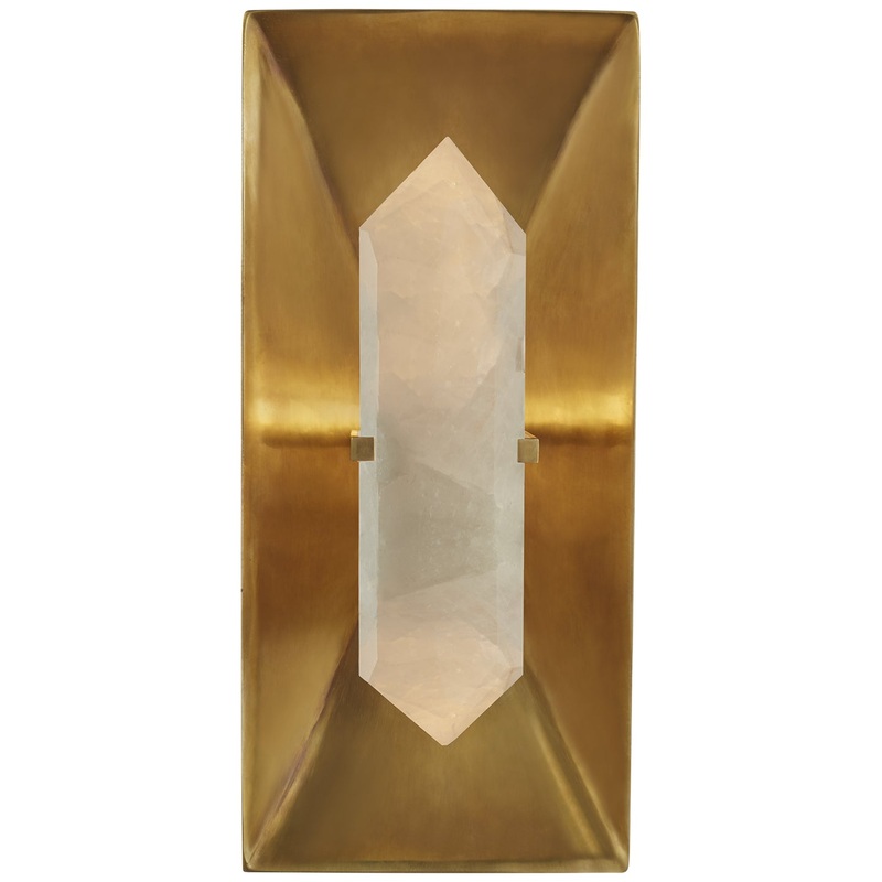 One Light Wall Sconce from the Halcyon Collection in Antique-Burnished Brass Finish by Visual Comfort Signature
