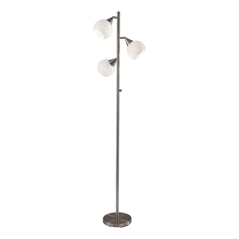 Phillip Tree Lamp Brushed Steel