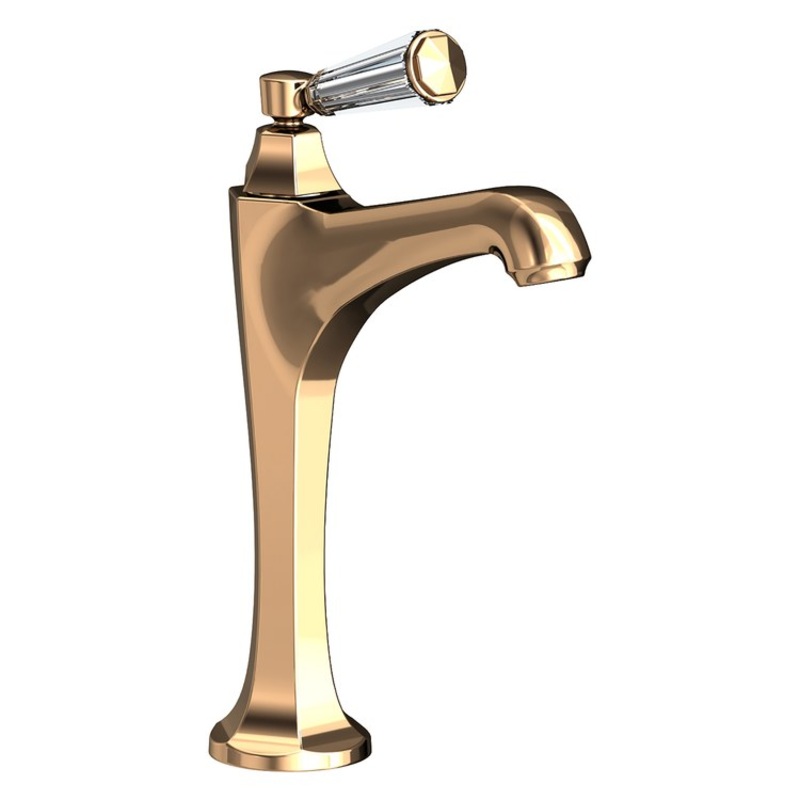 Vessel Faucet Metropole 1 Lever ADA French Gold PVD 1.2 Gallons per Minute Faucet Height 11-1/2 Inch