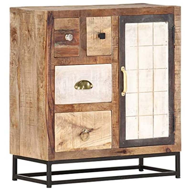 vidaXL Credenza 60x30x70 cm in Legno Massello di Recupero