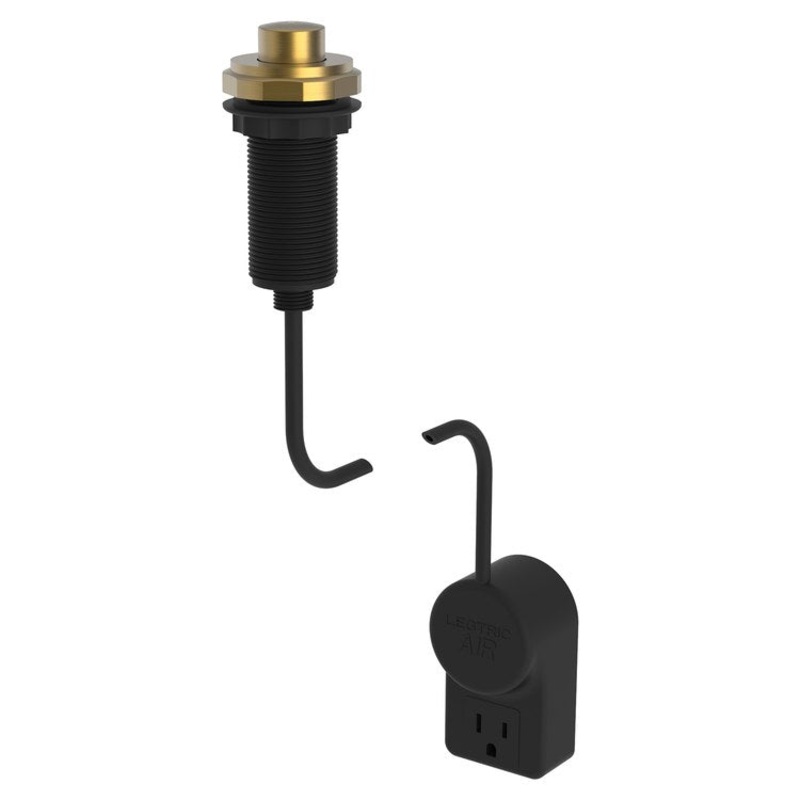 Air Activation Switch Duncan Disposer with Power Adapter Satin Bronze PVD Brass