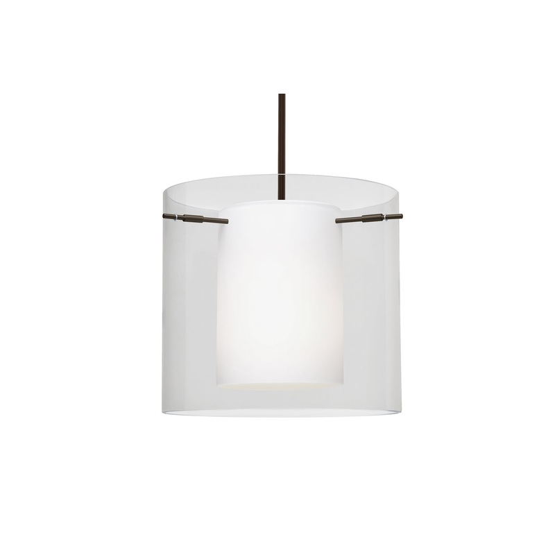 Besa 1TT-C18407-BR Pahu One Light Pendant Bronze