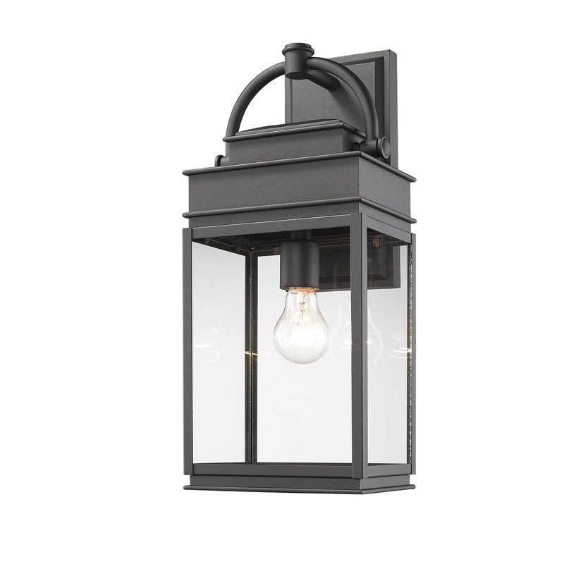 Fulton Outdoor Wall Light – Black / 19.50