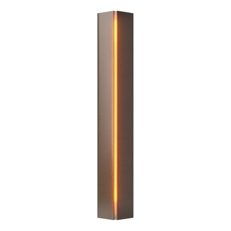 Gallery Small Sconce Bronze Amber Glass (FF)
