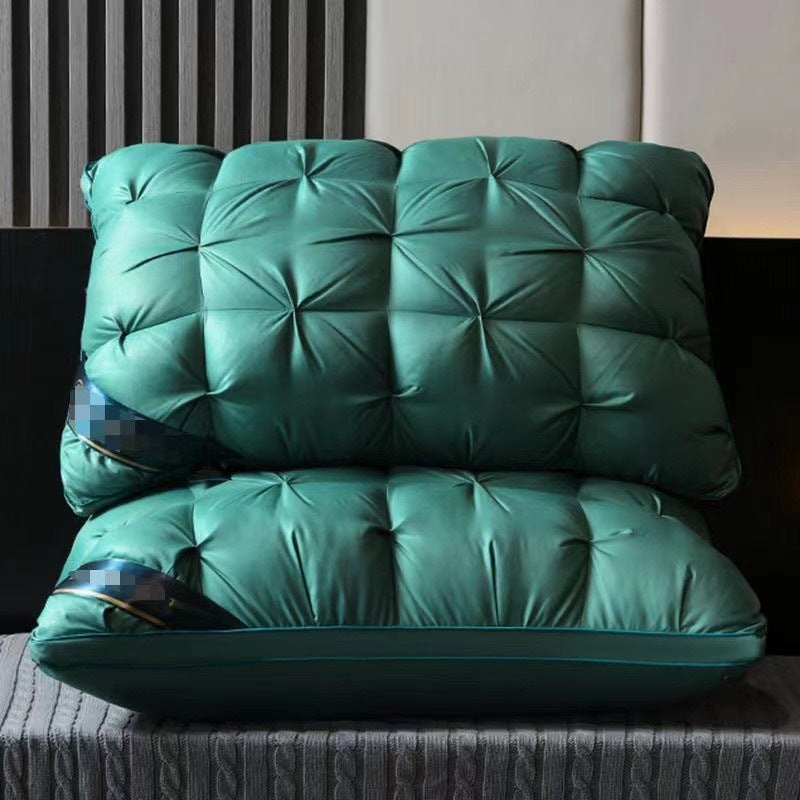 Green Luxury Adjustable Bed Pillow Set (2-Pack) – Hotel Quality Down Alternative for Ultimate Neck Support & Comfort