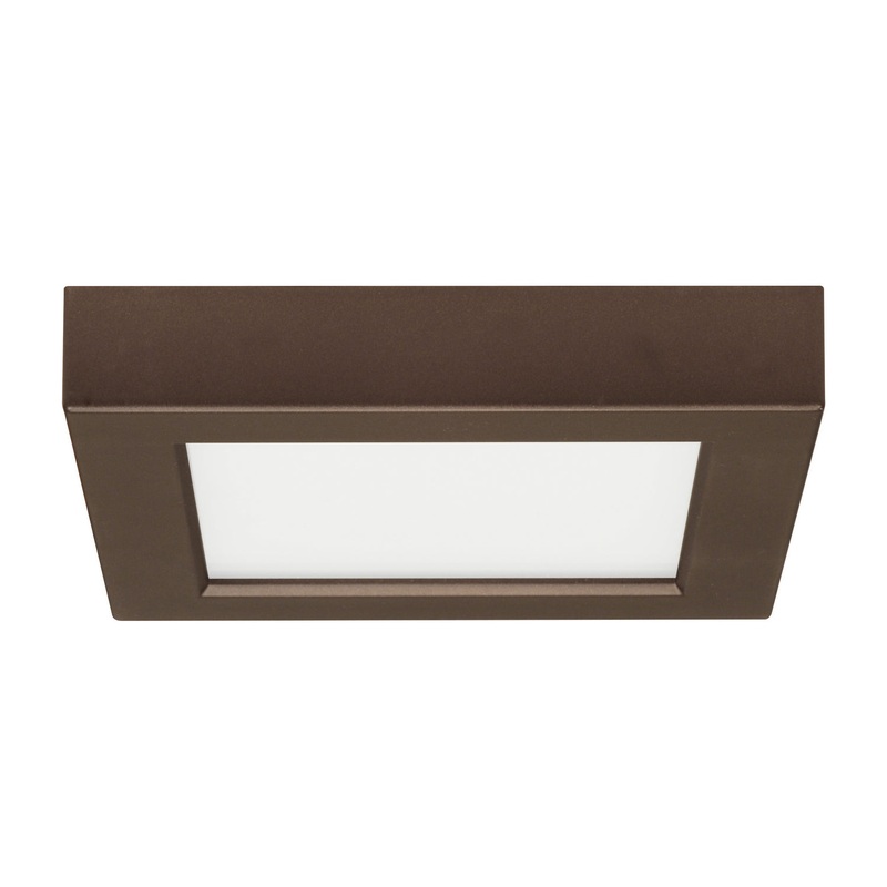 LED Flush Mount in Bronze Finish by Satco