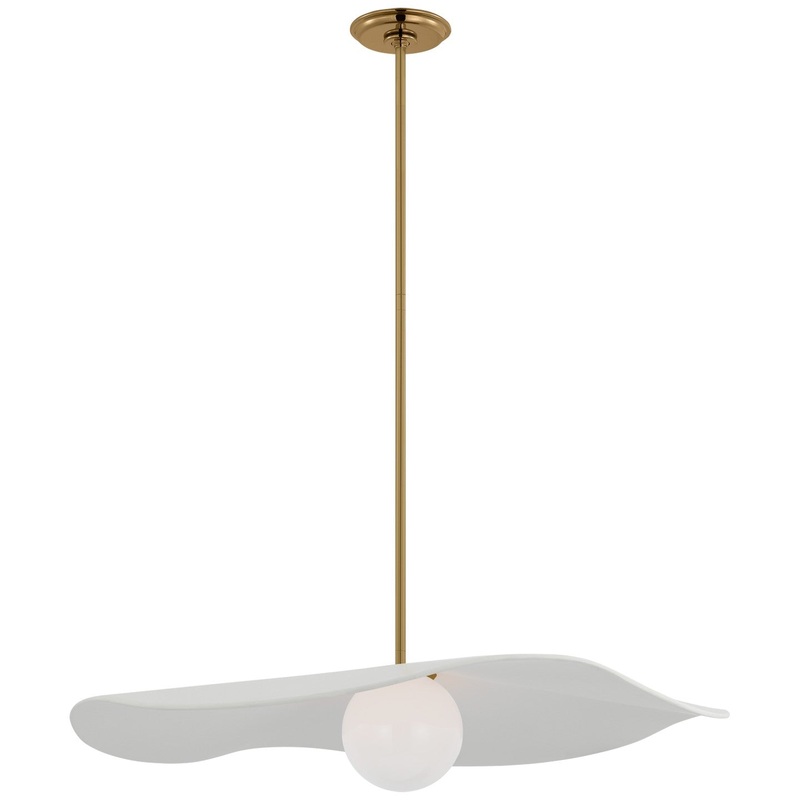 LED Pendant from the Mahalo Collection in Hand-Rubbed Antique Brass Finish by Visual Comfort Signature