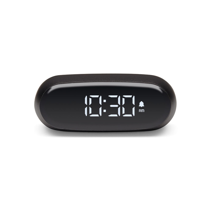 Lexon Minut Mini Alarm Clock – Black
