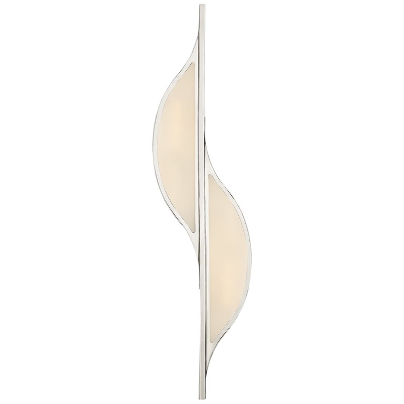 Two Light Wall Sconce from the Avant Collection in Polished Nickel Finish by Visual Comfort Signature