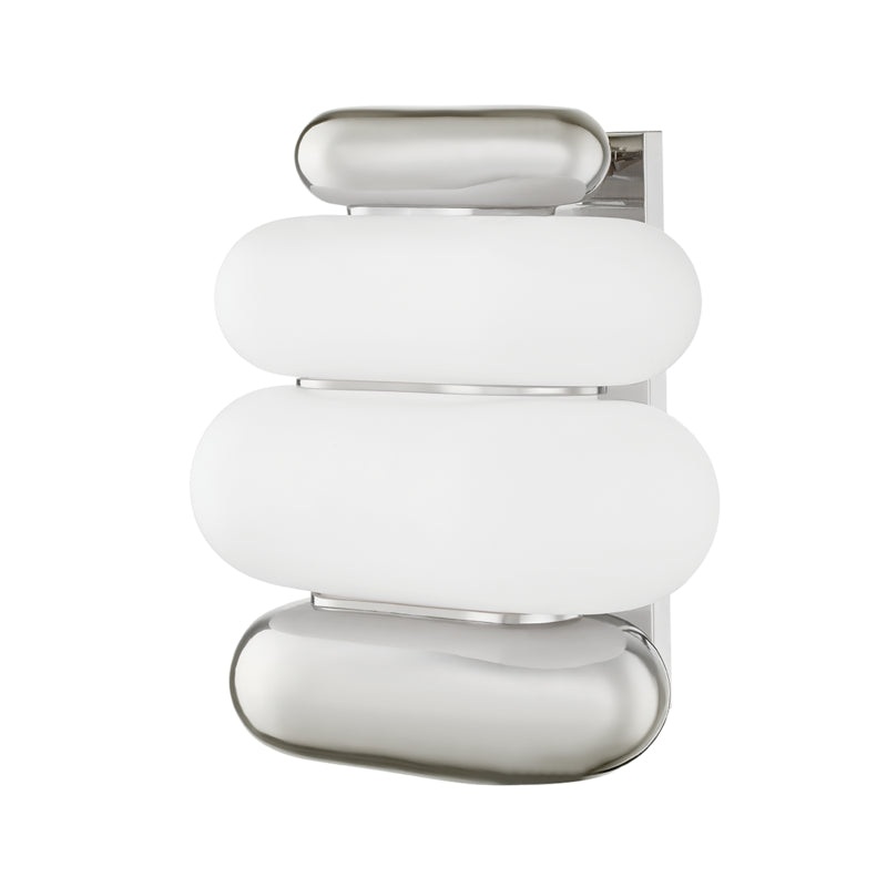 Two Light Wall Sconce from the Palisade Collection in Burnished Nickel Finish by Hudson Valley