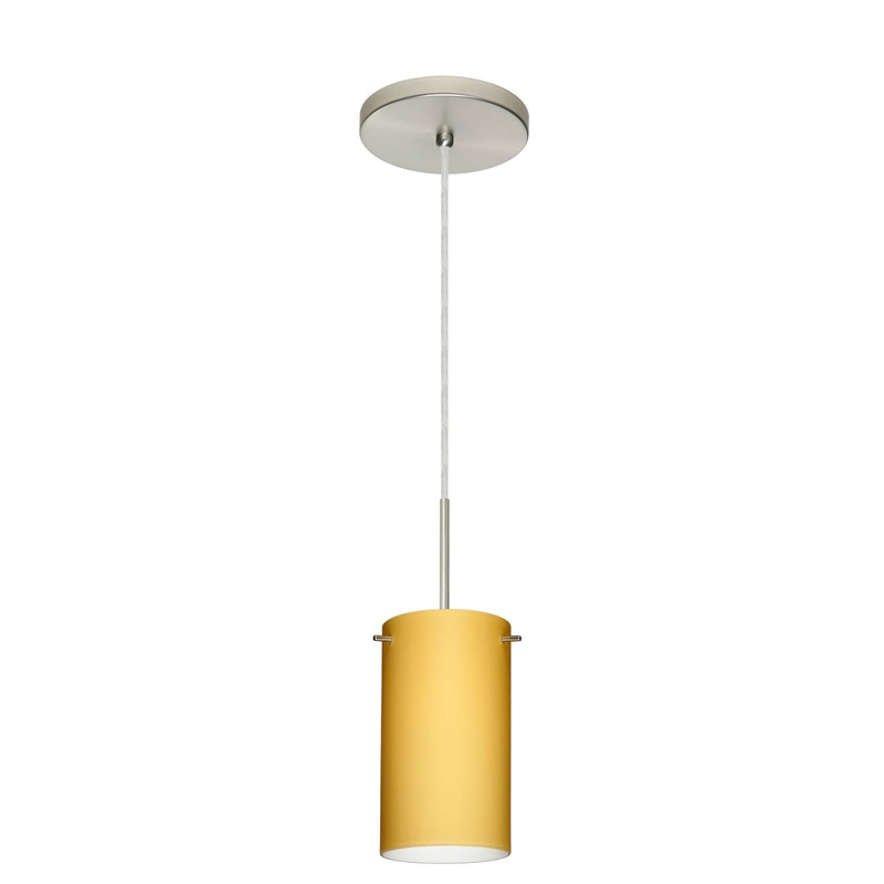 Besa 1BT-4404VM-SN Stilo One Light Pendant Satin Nickel (Discontinued)