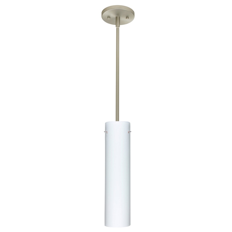 Besa 1TT-722407-LED-SN Stilo One Light Pendant Satin Nickel