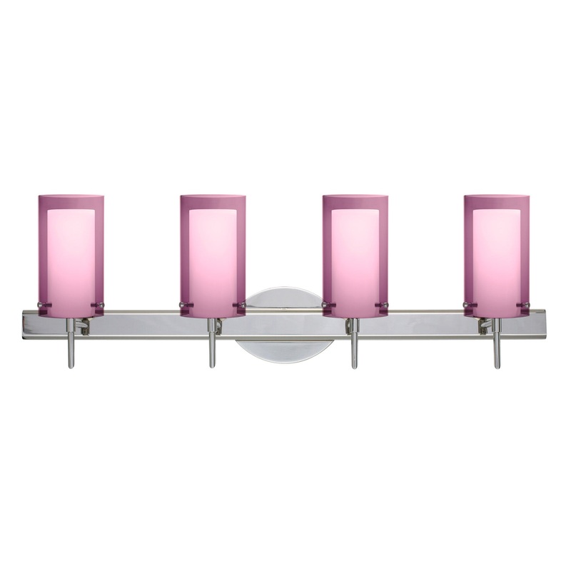 Besa 4SW-A44007-CR Pahu Four Light Wall Sconce Chrome (Discontinued)