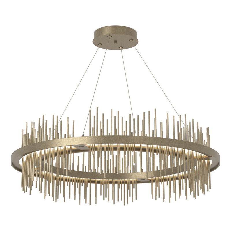 Gossamer Circular LED Pendant Soft Gold Soft Gold