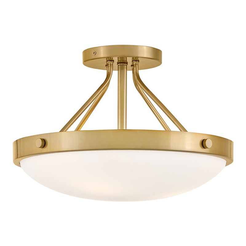 Gus Medium Semi-Flush Mount Gold