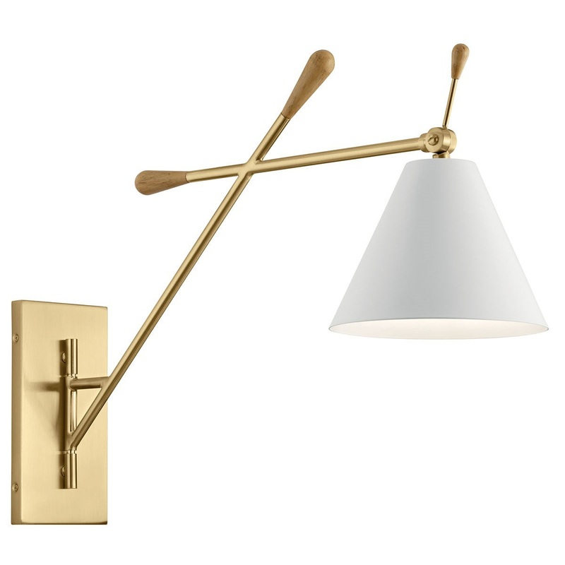 Kichler 52339CG One Light Wall Sconce, Champagne Gold
