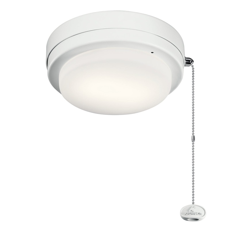 LED Fan Light Kit from the Arkwet Climates Collection in Matte White Finish by Kichler