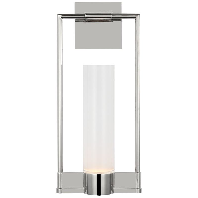 LED Wall Sconce from the Lucid Collection in Polished Nickel Finish by Visual Comfort Signature