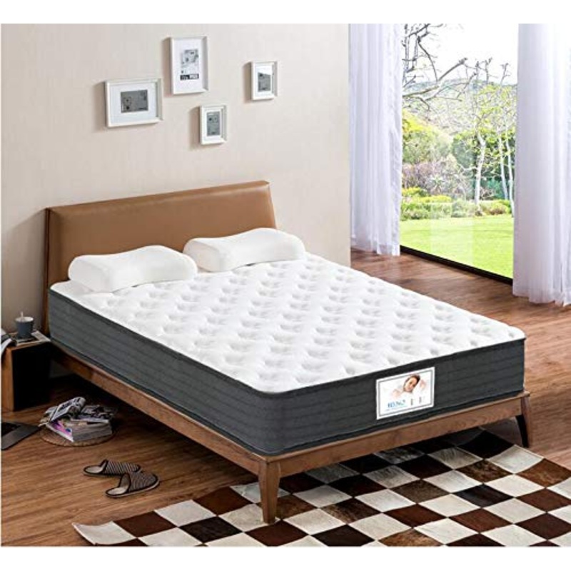 Materasso 160x200CM Matrimoniale | Altezza 26 cm | Ortopedico Medio Rigido | Sistema di Alleviamento dei Punti di Pressione | Anallergico, Antibatterico e Antiacaro | Traspirante | Memory Foam