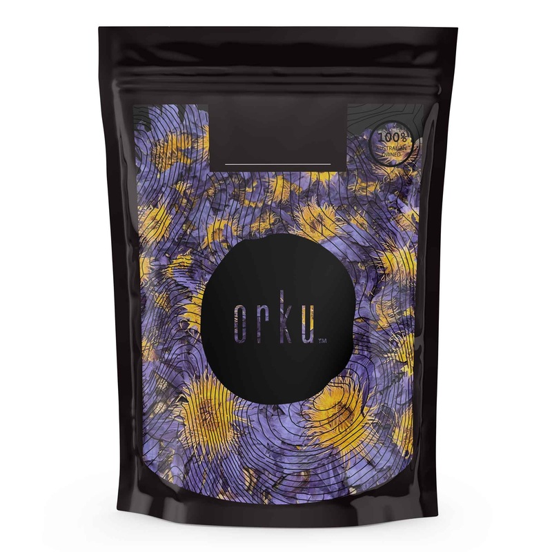 Orku 50g Dried Blue Lotus Flowers – Whole Open Lily Nymphaea Caerulea