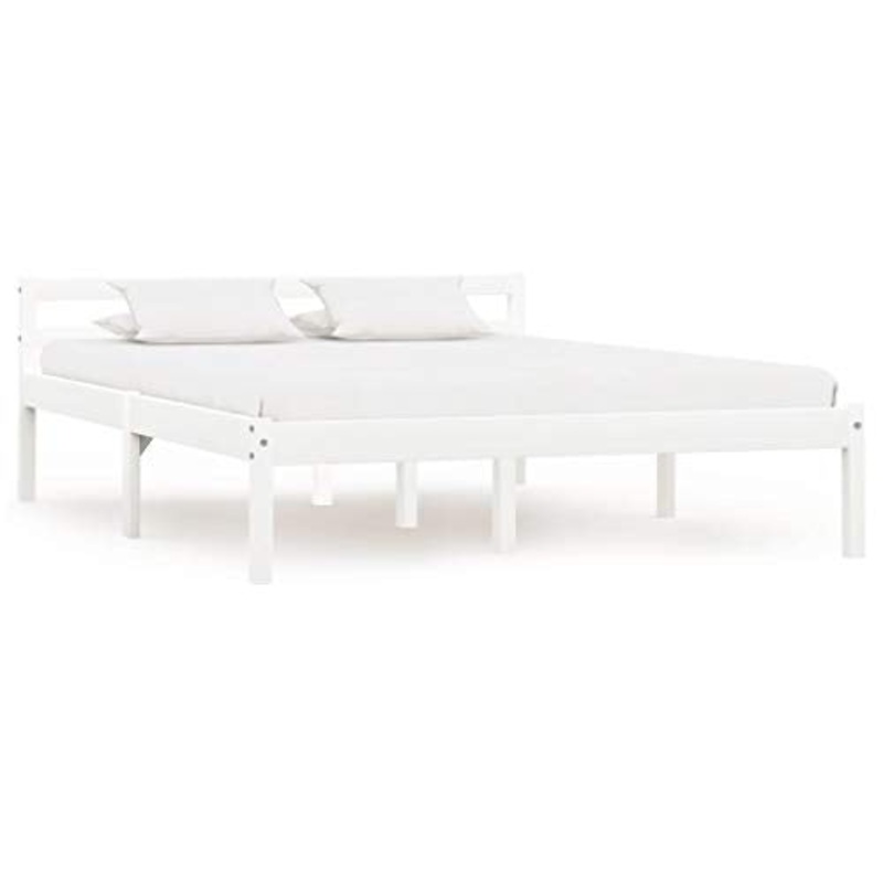 SKM Giroletto Bianco in Legno Massello di Pino 140×200 cm (20.4kg)