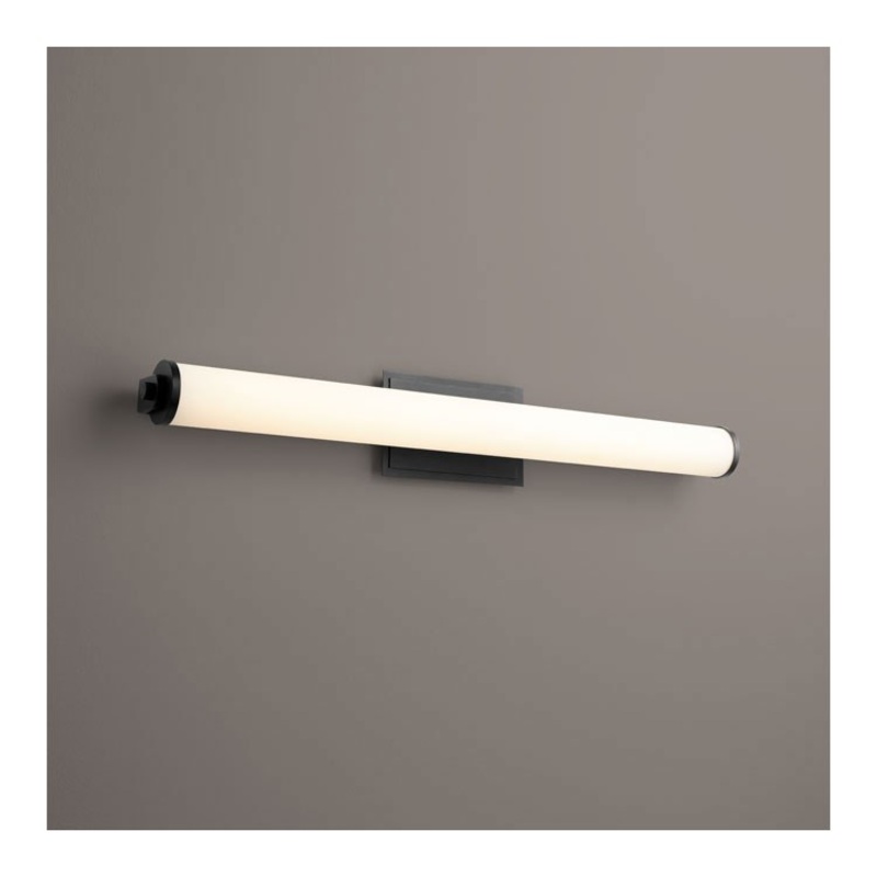 Tempus Two-Light 35″ LED Bathroom Vanity Fixture – Black