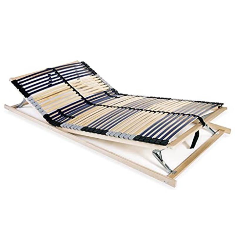 vidaXL Legno Faggio Rete a Doghe 7 Zone con 42 Doghe 140x200cm Struttura Letto