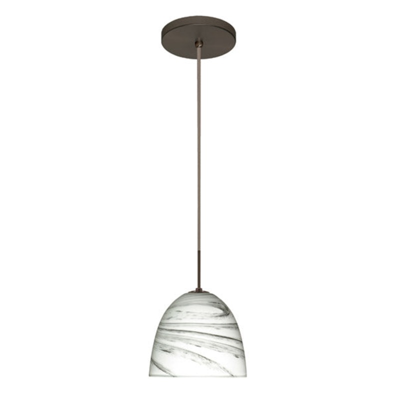 Besa 1BT-7572MG-BR Sasha One Light Pendant Bronze