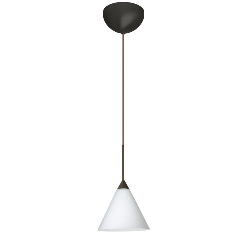 Besa 1XC-512107-LED-BR Kani One Light Pendant Bronze