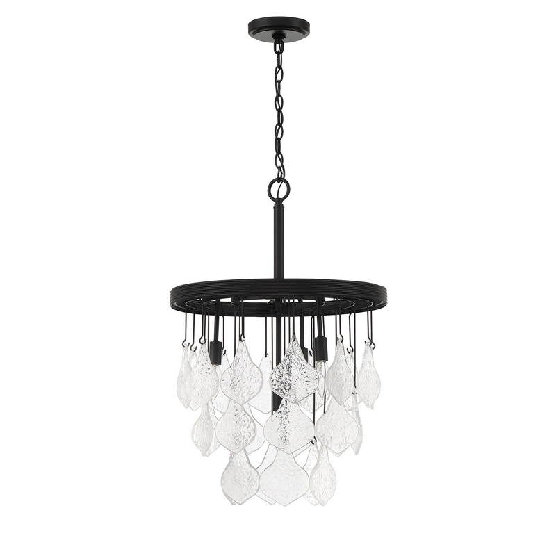 Craftmade P980FB4 Vesi Four Light Pendant Flat Black