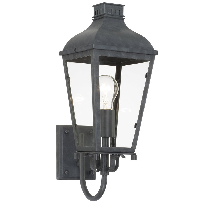 Crystorama DUM-9801-GE Dumont One Light Outdoor Wall Sconce Graphite