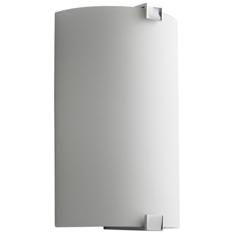 Siren Single-Light LED Wall Sconce with Glass Shade – Polished Chrome