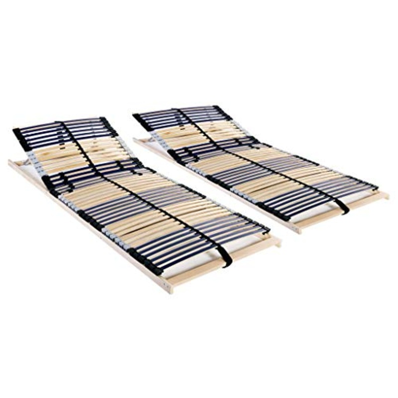 SKM Reti a Doghe 2 pz 7 Zone con 42 Doghe in Legno 70×200 cm (26kg)