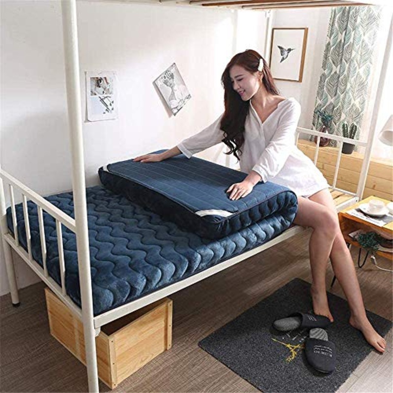 Z&HA Materasso Pieghevole per Dormitorio Studentesco, Materasso Futon in Memory Foam, Materasso Futon,a,47.3″X79″