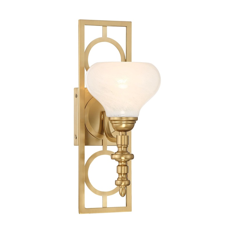 Allston 1-Light Wall Sconce Warm Brass
