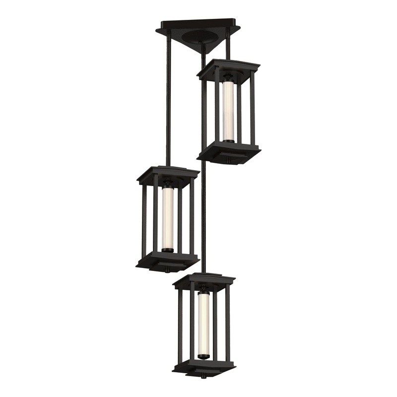 Athena Triple Short LED Lantern Oil Rubbed Bronze