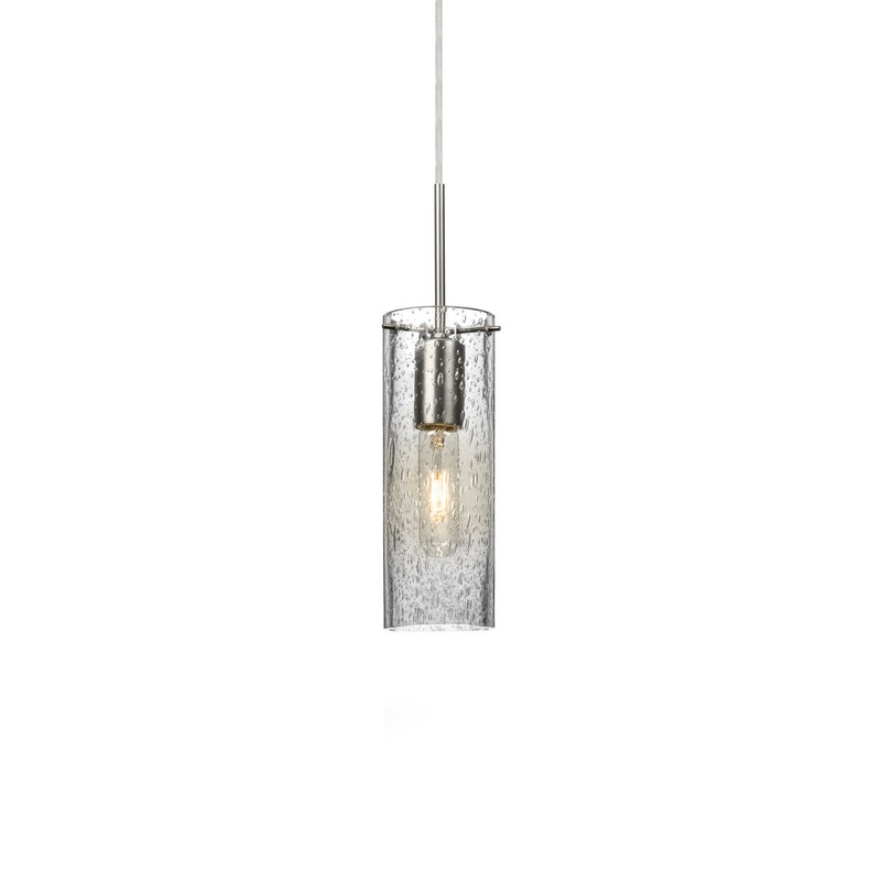 Besa 1JC-JUNI10CL-SN Juni One Light Pendant Satin Nickel