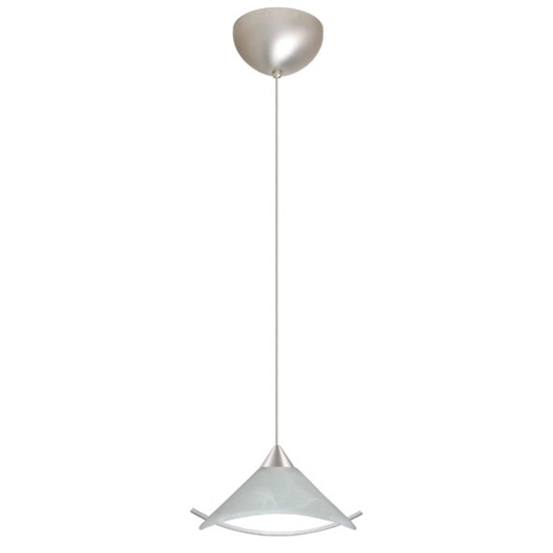 Besa 1XC-181304-SN Hoppi One Light Pendant Satin Nickel