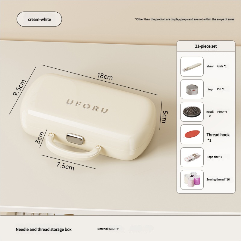 Complete Sewing Kit – Portable with Organized Compartments(white)
