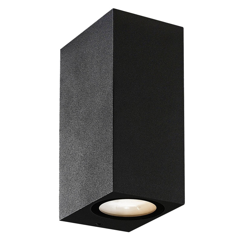 Dale Outdoor 2-Light LED Wall Mount Black